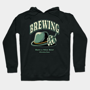 Bavarian hat and hops oktoberfest Hoodie